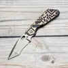 Evil Eyes Customized Folding Knife MSc SMF Performance Series Full TC4 Titanium Handle Tanto High Hardness M390 Blad Stark utomhus EDC Taktiska överlevnadsverktyg