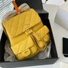 Fashion Backpack 2023 Channel Retro decorazione in pelle alfabeto borsa da viaggio sportiva da uomo e da donna per il tempo libero 02-011