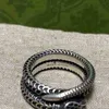 Novo 2023 designer pulseira de joias colar anel espírito cobra em forma para amantes do sexo masculino mesmo par de anéis de animais