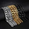 Titanium steel Snake bone chain bracelet hip hop stainless steel cuban link chain bracelets for women men