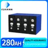 Grade A 3.2V Lifepo4 280Ah Batterie 4/16/32PCS Haute Capacité Rechargeable Batteri Vans RV EV Stockage Solaire Voiture Électrique Cellule Pack