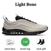 Original Running Shoes 97 97S Herr Mens Women Sneakers Designer Low Trainers New Style of Light Bone Triple Black White Gold Sillver Bullet Jesus Satan Pine Green Size 36-45