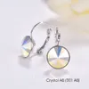 Dangle Chandelier Crystal From Austria Dangle Earrings Fashion Round Rivoli Bella Drop Earrings For Women Elegant Party Wedding Jewelry 230602