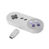 Contrôleurs de jeu 2.4G manette sans fil manette de jeu poignée pour Super SNES Classic Mini Edition Console