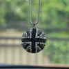 New Bling Car Rear View Mirror Pendant Crystal Ball Rhinestone Hanging Ornament For Mini Cooper Car Charm Decoration Accessories