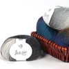 Yarn 2balls * 50g/ball yarn space dyeing rainbow hand knitted thread DIY sweater shawl scarf cotton ball color direct transport P230601