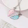 Pendentif Colliers 2 Pcs / ensemble Meilleurs Amis Colliers Paillettes Coeur Cassé Couture Pendentif Chaîne Collier BFF Amitié Bijoux Cadeaux Pour Fille Femmes J230601