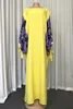 Sukienki swobodne muzułmańska suknia duża damska sukienka z rękawem nietoperzy 2023 Afryka luźna moda eleganckie ubrania żeńskie