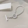 50% rabatt designer smycken armband halsbands ring pärla spets snidmönster 925 enkel cool stil manlig kvinnlig par armband