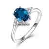 Bagues Kuololit Zultanite Tanzanite Bague en pierres précieuses pour femmes Bague en argent sterling 925 avec changement de couleur pour bijoux de fiançailles de mariage J230602