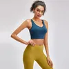 Womens Yoga Underwear Crop Top Gym Vest Clothing For Fitness Female Yogas Clothes For Girls Sportswear Woman Bodice Sports Bras Shockproof Gathering