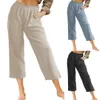 Pants Capris Women's casual loose solid color pocket harem Plus size popular women's khaki basic pants P230602