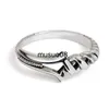 Band Ringen Speer Van Longinus Ronde Open Ring Voor Vrouwen Creatieve Antiek Zilver Kleur Verstelbare Ringen Party Persoonlijkheid Mannen Sieraden B197 J230602