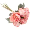 Decoratieve bloemen Kunstbloem Boeket Peony Gesimuleerde bos Faux Ornament