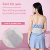 Voet Massage Riemen Verwarmd Elektronisch Warm Verstelbare Temperatuur Verwarming Pad Vrouwen Taille Licht Gezondheidszorg Onderrug Vibratie Therapie Roze 230602