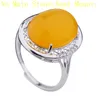 Pierścienie klastra 925 Sterling Srebrne kobiety zaręczynowe obrączkę 12x16mm owalny Cabochon Semi Mount Fit Amber Turquoise Stamstone