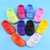 DIY Söt 3D Mini Croc Shoe Keychain Wholesale Summer Colorful Shoes Creative 3D Beach Small Hole Shoes Keychain