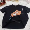 designer bambini ragazzi ragazze T-shirt oversize sciolto usa t shirt t-shirt tee top classico silicone lettera streetwear bambini cotone Abbigliamento high street tshirt top marca