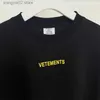 T-shirts pour hommes 2023ss Vetements T-Shirt Hommes Femmes 1 1 Meilleure Qualité Tee Oversize VTM Tops T Shirt T230602