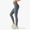 Novo com Calças de Yoga LL Cintura Alta Hip Lift Mulheres Apertadas Lycra Skin-friendly Running Fiess Calças Bolso Interno Cintura Leggings Esportivas de Alta Qualidade