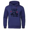 Sweats à capuche pour hommes Love Teddy Bear Cartoons Sweat-shirt imprimé Hommes Hip Hop Sweat à capuche chaud Mode Loose Sportswears Oversize Fleece Pull Sweat à capuche