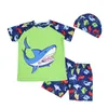 Zwemkleding laatste verkoop!! Strandzwempak voor kinderen 3-8 jaar met hoed - K364 P230602