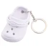 DIY Söt 3D Mini Croc Shoe Keychain Wholesale Summer Colorful Shoes Creative 3D Beach Small Hole Shoes Keychain