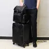 Walizki oryginalny skórzany wzór krokodyla etui w podróży służbowej Zestaw Mężczyzn Bag komputerowy torebka torebka wałek bagażowy bagaż obrób
