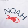 Herr t-shirts streetwear enkel noah t shirts män kvinna all-match casual par mode lös fisk skelett färgad satsning tryck tee t230602