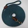 LEASSHES NYLON Strong Dog Rope Lead Leash Training Dog Lead Leather Handmade Dog Leash 5ft 10ft 20ft 30ft lång blå röd brun