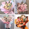 Packaging Paper 10Pcs 50*66cm Tissue Paper Flower Bouquet Wrapping Paper For Florist Wedding Birthday Party Gift Packing Decor DIY Crafts Paper 230601