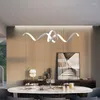 Pendant Lamps Black/white Modern Led Lights Living Dining Room Kitchen Aluminum Hanglamp Industrial Lamp Light Fixtures