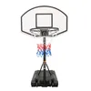 Tragbarer Basketballkorb am Pool, 90 cm bis 140 cm, höhenverstellbarer Basketball-System-Torständer für Kinder