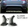 Car Exhaust Pipe Muffler Tips Stainless Steel For BMW X6 E71 30D 35D 2008-2013 Carbon Fiber Tailpipe Nozzles Tails Throats