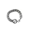 50% off designer jewelry bracelet necklace ring clasp trend stripe chain men's women's same pair Bracelet
