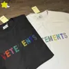 T-shirty męskie duże Vetements T-shirt mężczyzn Mężczyźni Klasyczne kolorowe wiercenie błyskawiczne Czarne białe swobodne para Summer Proste VTM TOP TEE T230602