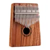 Daumenklavier Bogenplatte Gabun Rose Kalimba 17 Tasten Anfänger Musikinstrument mit Fingerklavieretui für Geschenke