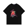 Mäns T-skjortor Tee Men's Cute and Creative Strawberry Printed kortärmad T-shirts Summer det lösa parets halvärmade Y2K-toppar