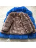 Zadorin Nouveau luxe long manteau de fourrure artificielle dames épais winter manteau hivern