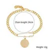 Fashion Bohemian designer Baroque Pearl bracelet Gold Fine Women Jewelry Cuban Chain Charm Bracelets