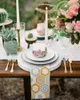 Servilleta de mesa 4 Uds arte hexagonal geometría naranja gris cuadrado 50cm decoración de boda tela cocina cena servilletas para servir