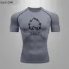 メンズTシャツgoku tシャツメンジムフィットネストレーニングスポーツjiu jitsu t shirts men comppress rashguardボクシングメンズムエイキックボクシングジャージJ230602