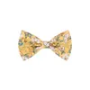 7*4 CM Colorful Flowers Pattern Bows Princess Hairpins Cute Print Bowknot Bangs Barrettes Sweet Kids Hair Accessories