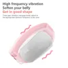 Foot Massager Belts Heated Electronic Warm Adjustable Temperature Heating Pad Women Waist Light Health Care Lower Back Vibration Therapy Pink 230602