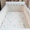 Bed Rails Dubbele Crêpe voor Baby Crib Bumpers Katoen Dikker Cribs Anticollision Rond Kussen Cot Protector Kussens Decor Kamer 230601