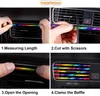 Caricabatteria da auto 10Pcs Universal Car Air Conditioner Outlet Decorative 20cm U Shape Molding Trim Strips Decor Car Styling Accessories