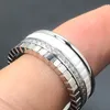 2023 mode kvinnors kärlek armband lyxig designer bröllopsringar för kvinnor ny platinum vit diamant set förmögenhet ring smycken tillbehör