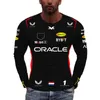 Yopx 2023 mode nya herrt-shirts formel 1 racing team säsong tjur män långärmad sport kvinnor överdimensionerade kläder vårröda barn tee skjortor toppar 98dz