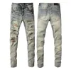 2023mens Designer Jeans Distressed Ripped Biker Slim Fit Moto Denim pour Hommes Mode Jean Mans Pantalon