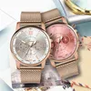 Montres-bracelets Genève Montres pour femmes Luxe Or rose Mesh Band Quartz Femme Casual Sports Promotion Baisse de prix